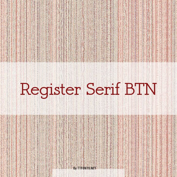 Register Serif BTN example